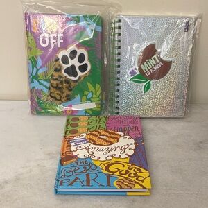 Girl Scout Colorful Notebook Set with Holographic and Graphic Designs